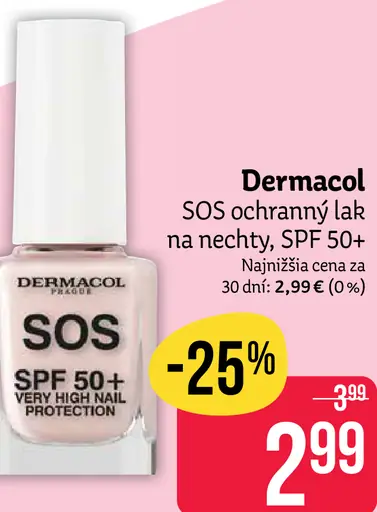Dermacol SOS ochranný lak na nechty SPF 50+