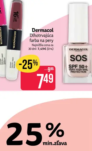 Dermacol dlhotrvajúca farba na pery