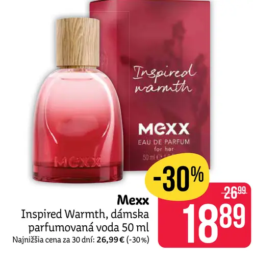 Mexx Inspired Warmth dámska parfumovaná voda