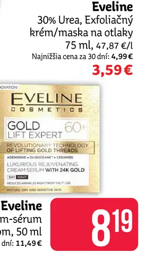 Eveline 30 % Urea exfoliačný krém a maska na otlaky