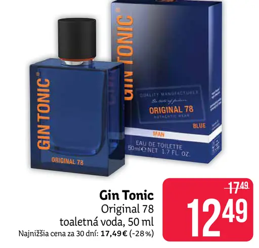 Gin Tonic Original 78 pánska toaletná voda