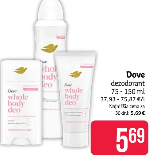 Dove Whole Body Deo dezodorant
