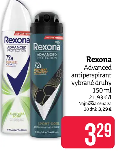 Rexona Advanced Protection tuhý antiperspirant