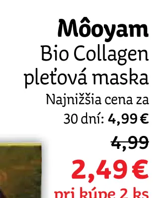 Mooyam Bio Collagen pleťová maska
