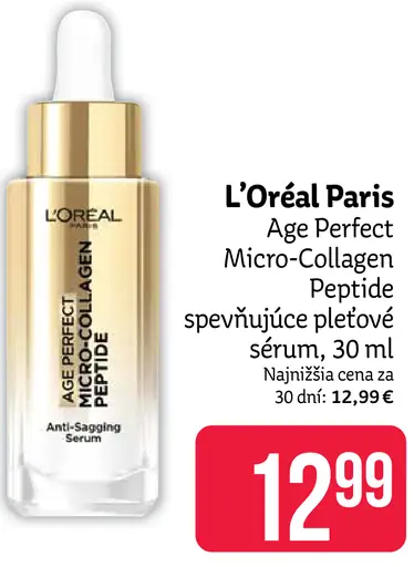 L’Oréal Paris Age Perfect Micro-Collagen Peptide spevňujúce pleťové sérum