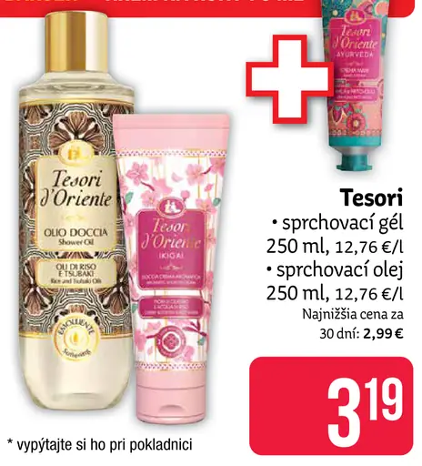 Tesori sprchovací olej