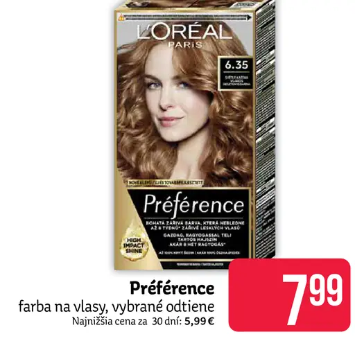 L'Oréal Paris Préférence farba na vlasy