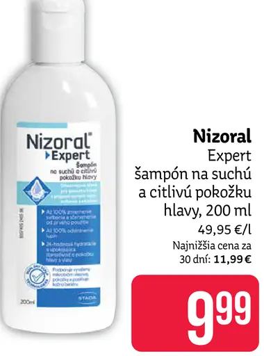 Nizoral Expert šampón na suchú a citlivú pokožku hlavy