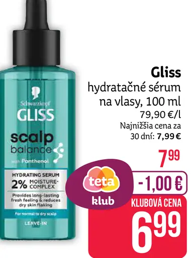 Gliss Scalp Balance hydratačné sérum na vlasy