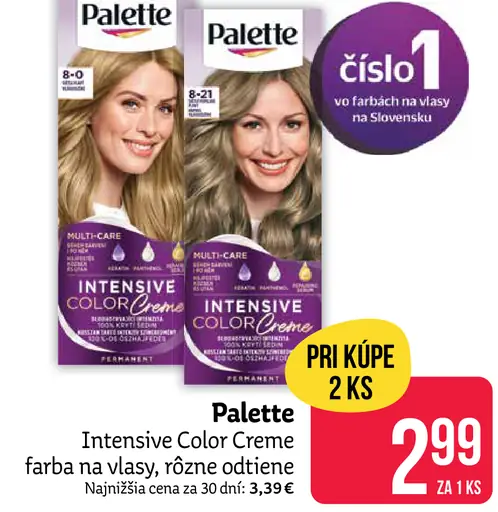 Palette Intensive Color Creme farba na vlasy nugát 6-65