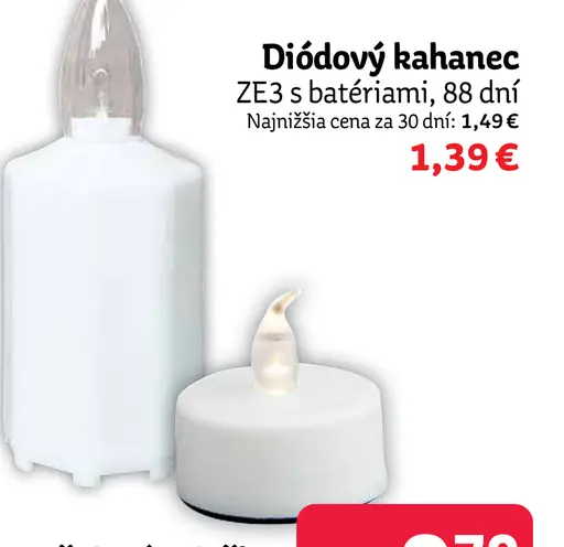 Diódový kah anec ZE3 s batériami