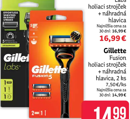 Gillette Fusion holiaci strojček s náhradnou hlavicou