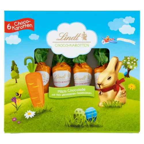 Lindt Choco Carrots mliečna čokoláda s lieskovoorieškovou pastou