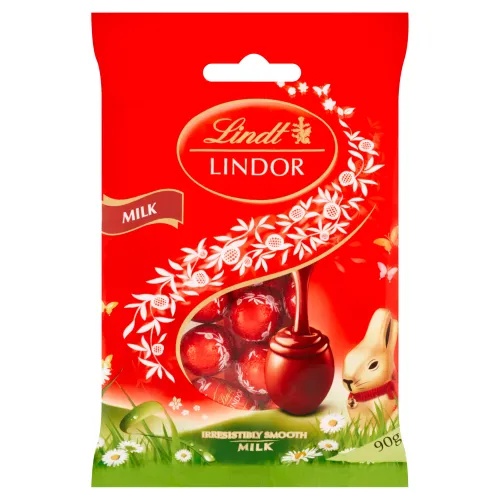 Lindt Lindor Mliečna čokoláda s jemnou krémovou náplňou