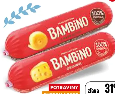 Bambino črievko tavený syr 2 druhy