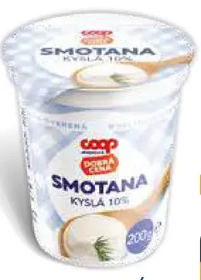 Coop Jednota Smotana kyslá 10%