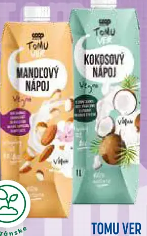 TOMU VER Rástlinný nápoj mandľový / kokosový
