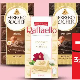 Ferrero Rocher alebo Raffaello čokoládová tyčinka