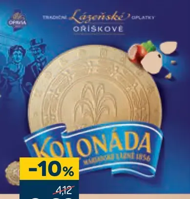 Opavia Kolonáda oplátky orieškové
