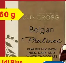 J.D. Gross belgické pralinky plnené krémom