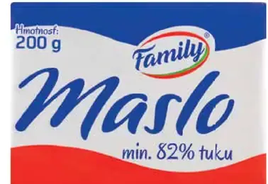 Family maslo 82 % tuku
