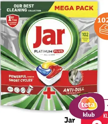 Jar Platinum Plus All in One kapsuly do umývačky riadu