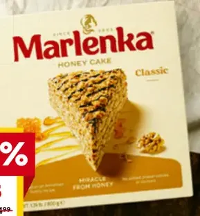Marlenka torta medová, čokoládová