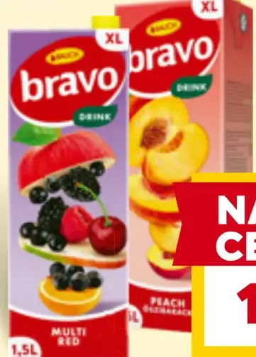 Bravo ovocný nápoj viac druhov