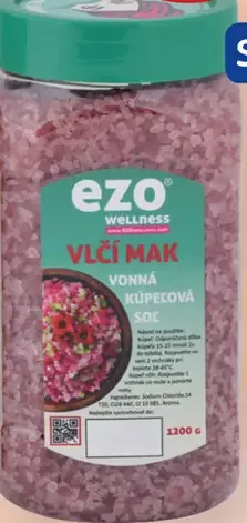 Ezo vonná soľ do kúpeľa Vlčí mak