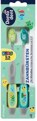Dontodent Kids detská zubná kefka od 3 do 6 rokov