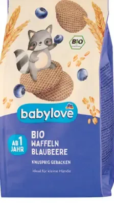 Babylove BIO čučoriedkové wafle