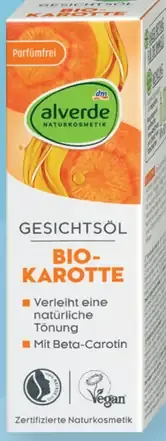Alverde Naturokosmetik mrkvový pleťový olej