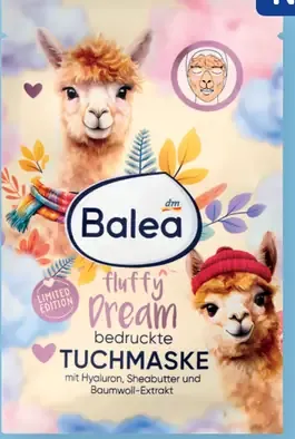 Balea fluffy Dream textílna pleťová maska s potlačou