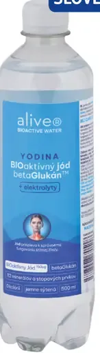 Alive Yodina jemne sýtená bioaktívna voda