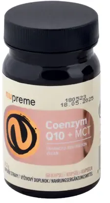 Nupreme Coenzym Q10 + MCT kapsuly výživový doplnok