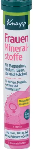 Kneipp Minerály pre ženy šumivé tablety výživový doplnok