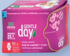 GENTLE day hygienické aniónové denné vložky, viac druhov