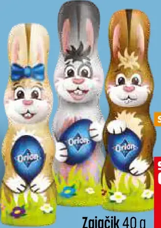 Orion Zajačik čokoládová figúrka