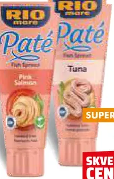 Rio Mare Paté Pate tuna pasta rybacia 2 druhy