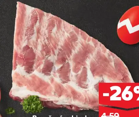 Bravčové rebriekra z bôčika