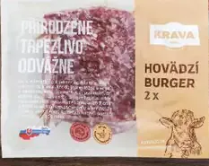 Krava hamburger z hovädzieho mäsa