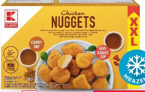 K-Classic Kuracie nuggets s omáčkami mrazené