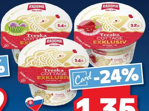 Trevita treska cottage exkluzív rôzne druhy