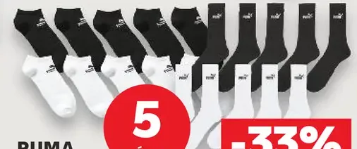 Puma ponožky balenie 5 párov