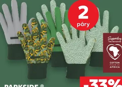 Parkside záhradné rukavice s drsným nopkovým profilom