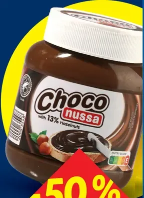 Choco Nussa orieškový nugátový krém