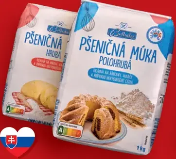 Belbake pšeničná múka hladká, polohrubá alebo hrubá