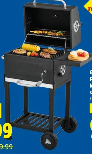 Grillmeister mini gril na drevené uhlie Kansas