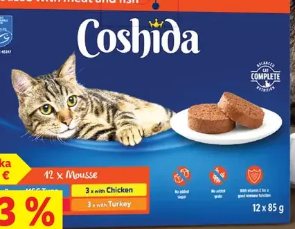 Coshida Mousse with meat and fish krmivo pre mačky