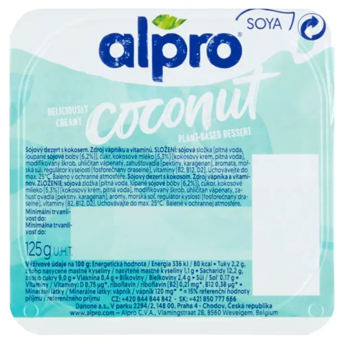Alpro sójový dezert s kokosovou príchuťou